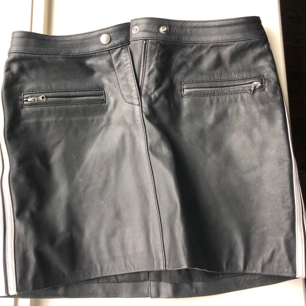 Rag & bone leather skirt